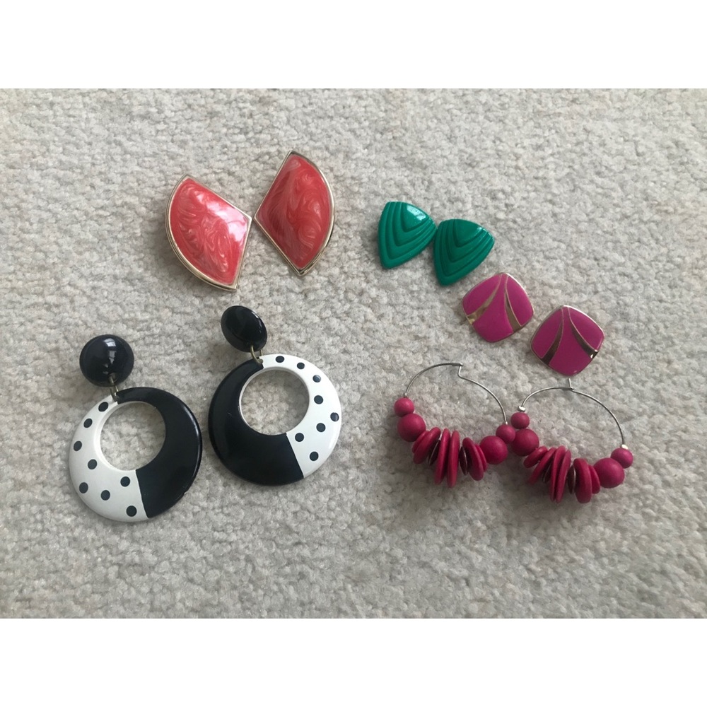 Vintage Earrings Bundle (5 Pairs)